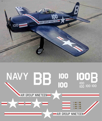 F8F Bearcat Air Group Nineteen Graphics Set