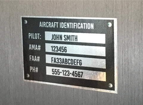 FAA "Scale" Data Plates