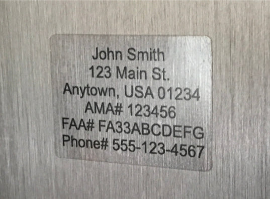 FAA Clear Labels – Callie Graphics