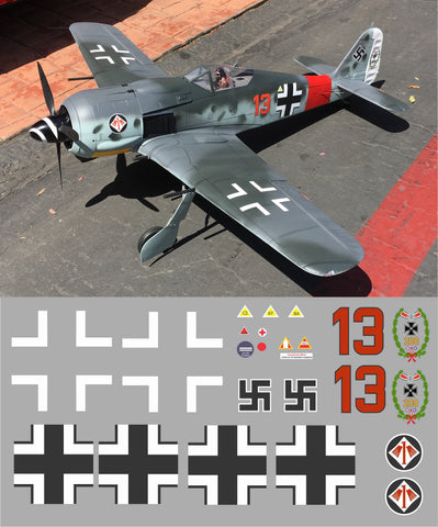 FW-190 Red 13 Graphics Set