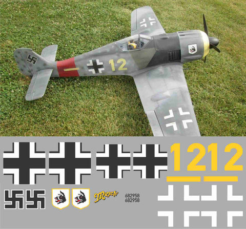 FW-190 "Muschi" Yellow 12 Graphics Set
