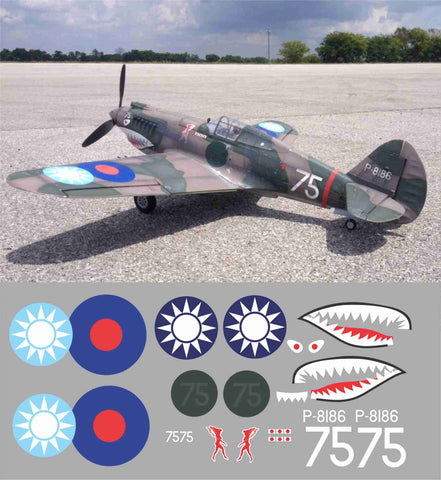 P-40 Hells Angels #75 Graphics Set