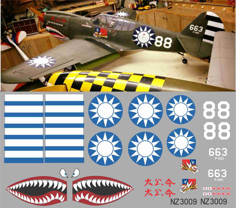 P-40 RNZAF Flying Tigers #88 Graphics Set