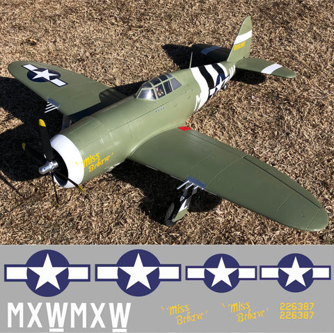P-47 Miss Behave Graphics Set