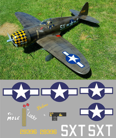 P-47 The Mole/Lucky Graphics Set
