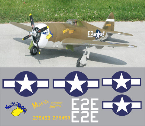 P-47 West by God Virginia Graphics Set