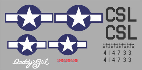 P-51D Daddy's Girl Graphics Set