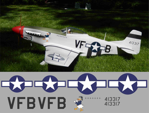 P-51D Fighting Duck Graphics Set