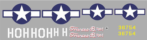 P-51B Frances B Too Graphics Set