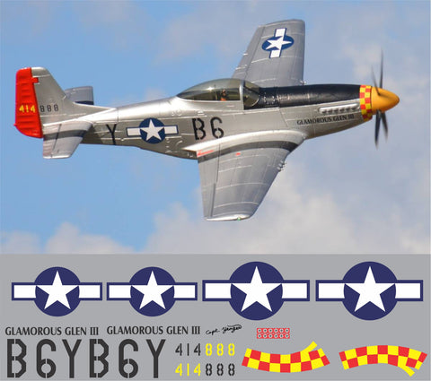 P-51D Glamorous Glen III Graphics Set
