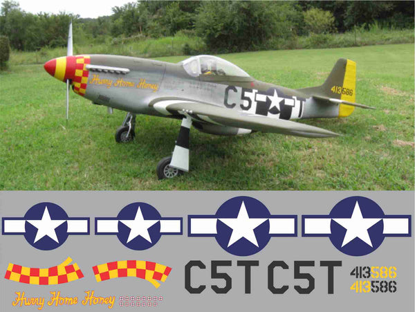 P-51D Hurry Home Honey Graphics Set – Callie Graphics