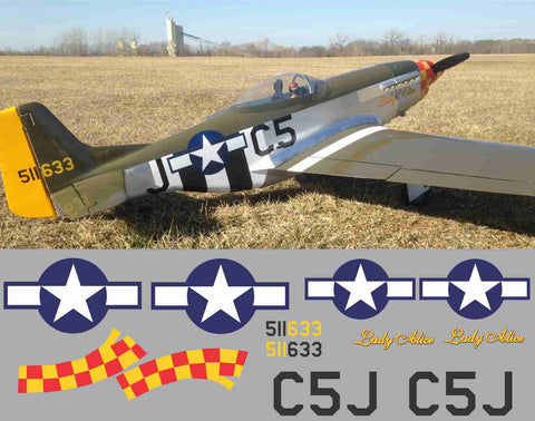 P-51D Lady Alice Graphics Set