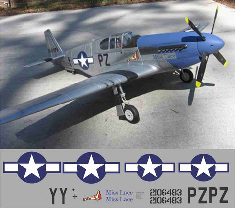 P-51B Miss Lace Graphics Set