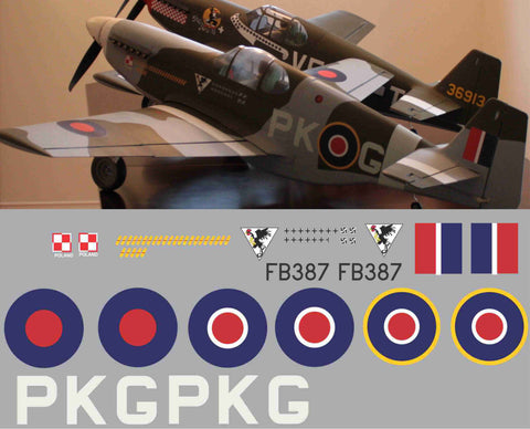 P-51B RAF "City of Deblin" Graphics Set