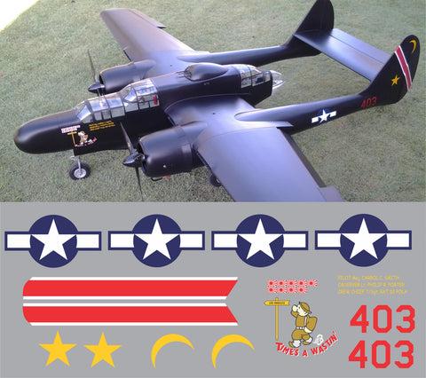 P-61 Times 'A Wastin' Graphics Set