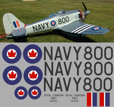 Sea Fury RCN #800 Graphics Set