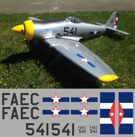 Sea Fury Cuban Air Force #541 Graphics Set