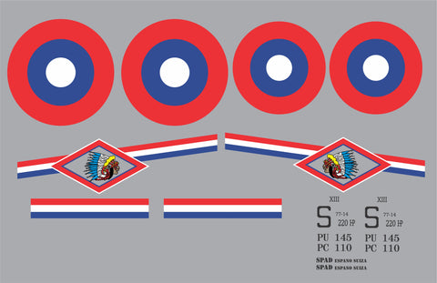 SPAD XIII 103rd Aero Squadron Graphics Set