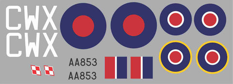 Spitfire CWX AA853 Graphics Set
