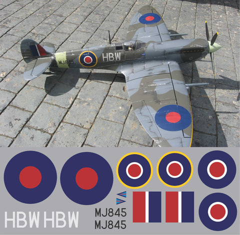 Spitfire HBW MJ845 Graphics Set