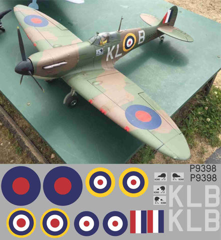 Spitfire "Kiwi" KLB  P9398 Graphics Set
