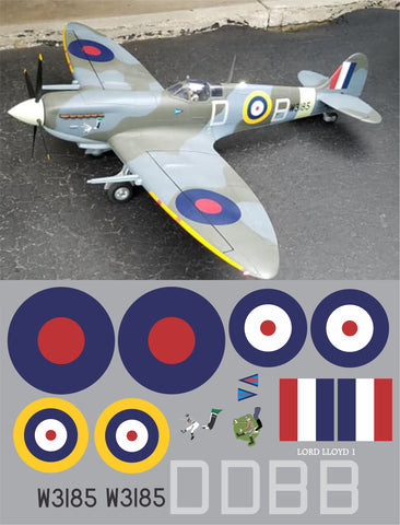 Spitfire "Lord Lloyd I"  DB  W3185 Graphics Set