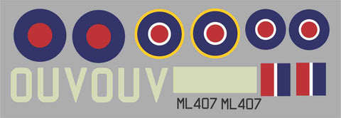Spitfire OUV  ML407 "Grace" Graphics Set