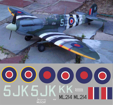 Spitfire "Muscat Kay" 5JK  ML214 Graphics Set