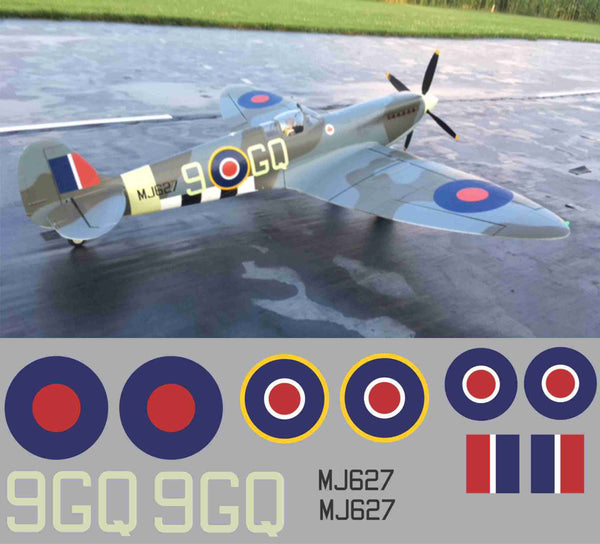 Spitfire 9GQ MJ627 Graphics Set – Callie Graphics